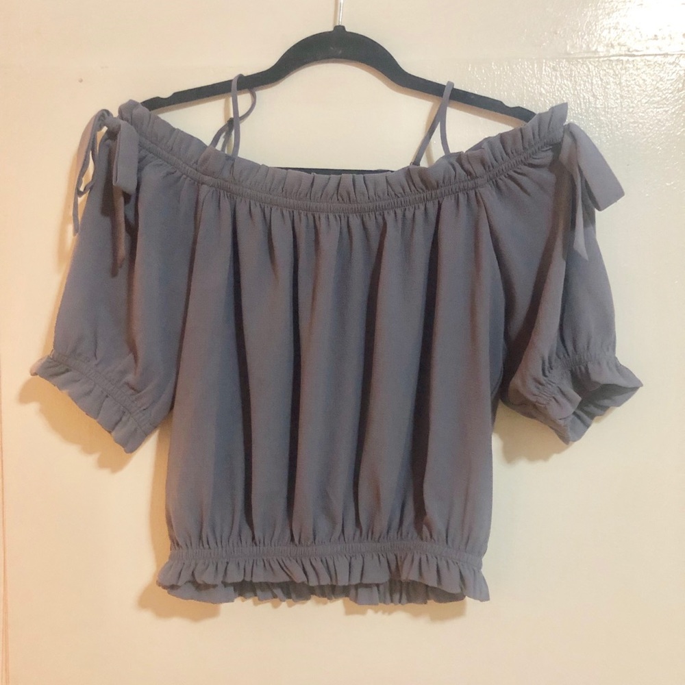 Off the shoulder top.